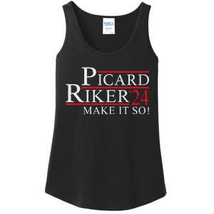 Picard Riker 2024 Presidential Campaign Ladies Essential Tank