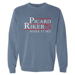 Picard Riker 2024 Presidential Campaign Garment-Dyed Sweatshirt