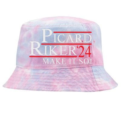 Picard Riker 2024 Presidential Campaign Tie-Dyed Bucket Hat