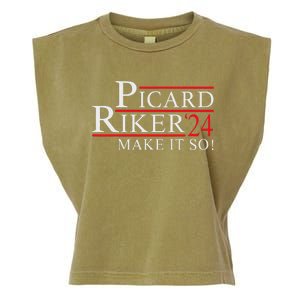 Picard Riker 2024 Presidential Campaign Garment-Dyed Women's Muscle Tee