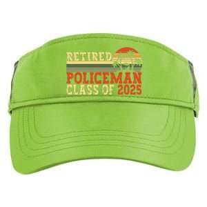 Policeman Retirement 2025 Retiree Police Officer Adult Drive Performance Visor