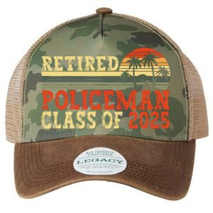 Policeman Retirement 2025 Retiree Police Officer Legacy Tie Dye Trucker Hat