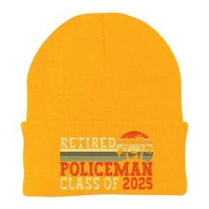 Policeman Retirement 2025 Retiree Police Officer Knit Cap Winter Beanie