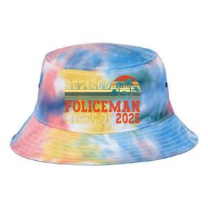 Policeman Retirement 2025 Retiree Police Officer Tie Dye Newport Bucket Hat