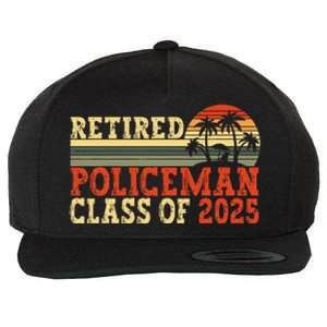 Policeman Retirement 2025 Retiree Police Officer Wool Snapback Cap