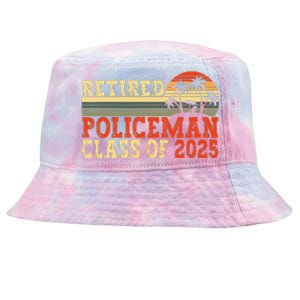 Policeman Retirement 2025 Retiree Police Officer Tie-Dyed Bucket Hat