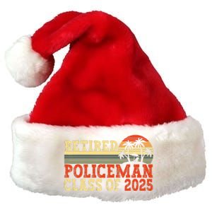 Policeman Retirement 2025 Retiree Police Officer Premium Christmas Santa Hat