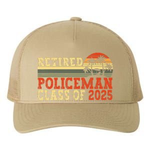 Policeman Retirement 2025 Retiree Police Officer Yupoong Adult 5-Panel Trucker Hat