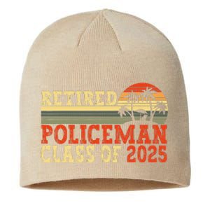 Policeman Retirement 2025 Retiree Police Officer Sustainable Beanie