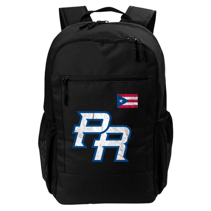 Puerto Rico Baseball Flag Pride Boricua Puerto Rico Backpack