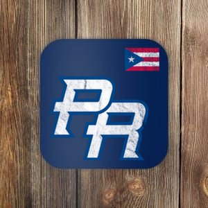 Puerto Rico Baseball Flag Pride Boricua Puerto Rico Coaster