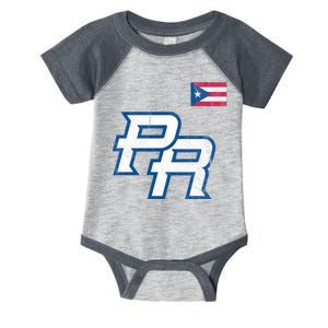 Puerto Rico Baseball Flag Pride Boricua Puerto Rico Infant Baby Jersey Bodysuit