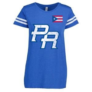 Puerto Rico Baseball Flag Pride Boricua Puerto Rico Enza Ladies Jersey Football T-Shirt