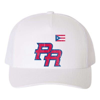 Puerto Rico Baseball Flag Pride Boricua Puerto Rico Yupoong Adult 5-Panel Trucker Hat