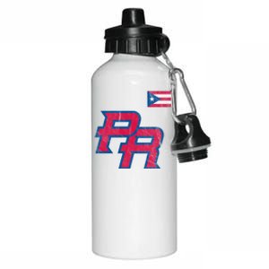 Puerto Rico Baseball Flag Pride Boricua Puerto Rico Aluminum Water Bottle