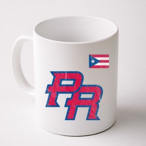 Puerto Rico Baseball Flag Pride Boricua Puerto Rico Coffee Mug