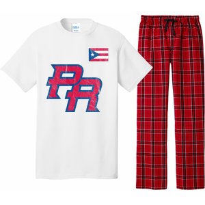 Puerto Rico Baseball Flag Pride Boricua Puerto Rico Pajama Set