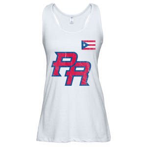 Puerto Rico Baseball Flag Pride Boricua Puerto Rico Ladies Essential Flowy Tank