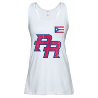 Puerto Rico Baseball Flag Pride Boricua Puerto Rico Ladies Essential Flowy Tank