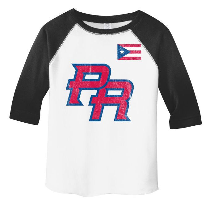 Puerto Rico Baseball Flag Pride Boricua Puerto Rico Toddler Fine Jersey T-Shirt