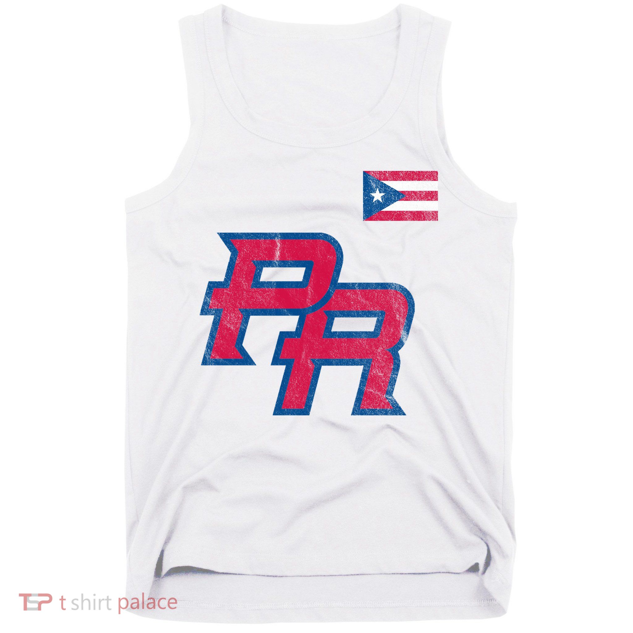 Puerto Rico Baseball Flag Pride Boricua Puerto Rico Tank Top