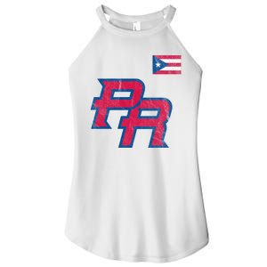 Puerto Rico Baseball Flag Pride Boricua Puerto Rico Women's Perfect Tri Rocker Tank