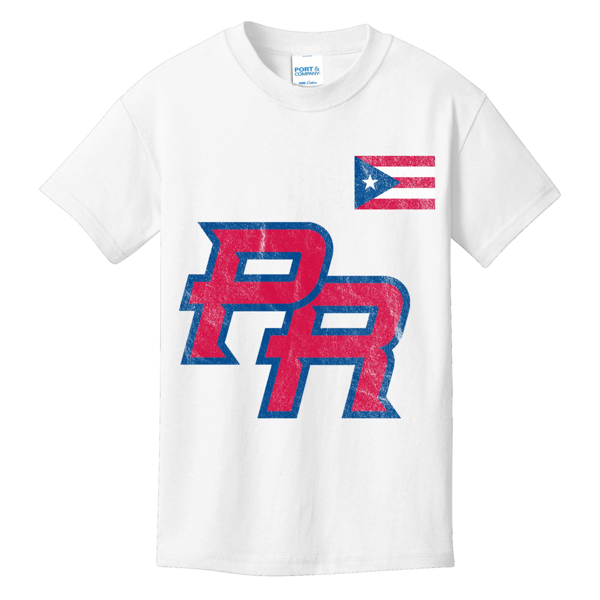 Puerto Rico Baseball Flag Pride Boricua Puerto Rico Kids T-Shirt