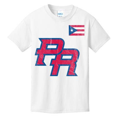 Puerto Rico Baseball Flag Pride Boricua Puerto Rico Kids T-Shirt