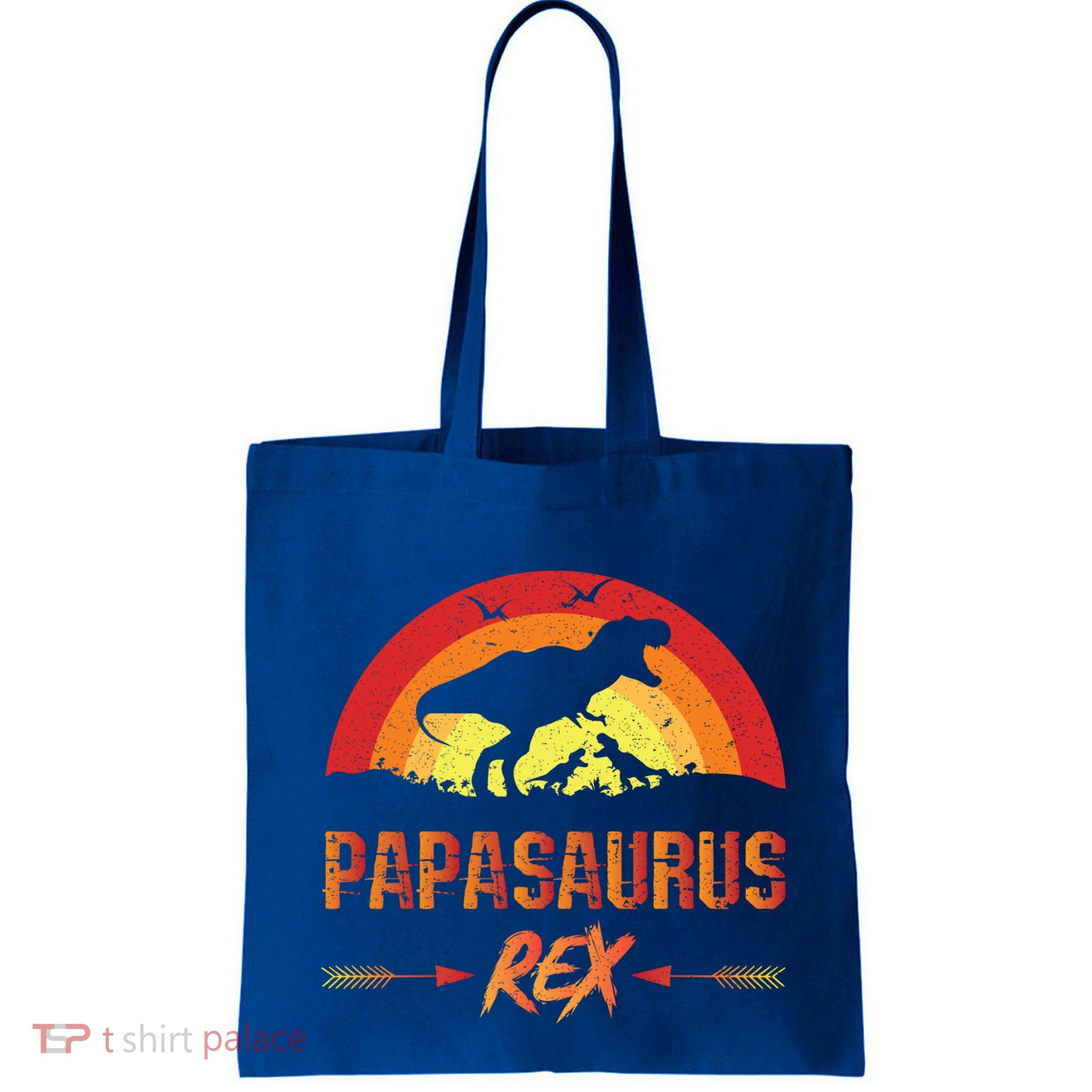 Papasaurus Rex 2 Sunset For Fathers Day Daddysaurus Gift Bag