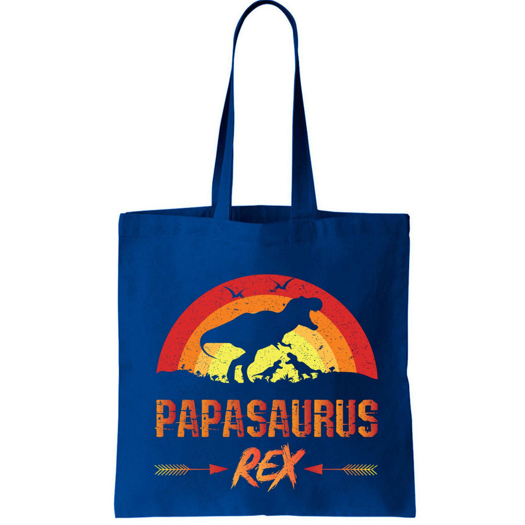 Papasaurus Rex 2 Sunset For Fathers Day Daddysaurus Gift Bag