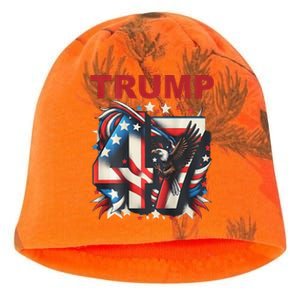 Presidential Race 2025 Trump Kamala YouRe Fired Kati - Camo Knit Beanie