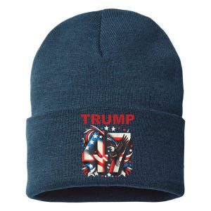 Presidential Race 2025 Trump Kamala YouRe Fired Sustainable Knit Beanie