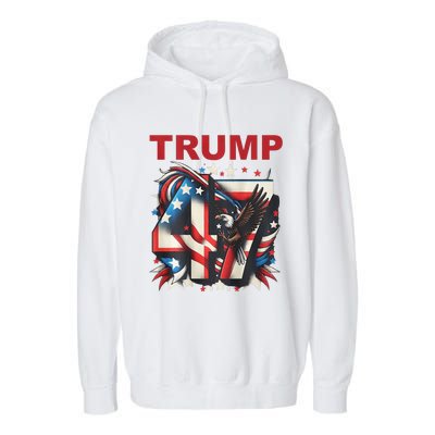 Presidential Race 2025 Trump Kamala YouRe Fired Garment-Dyed Fleece Hoodie