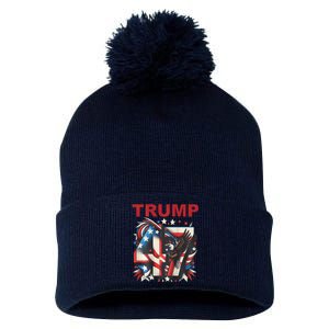 Presidential Race 2025 Trump Kamala YouRe Fired Pom Pom 12in Knit Beanie