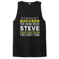 Personalized Retro 70s Style Steve Name Groovy Gifts PosiCharge Competitor Tank