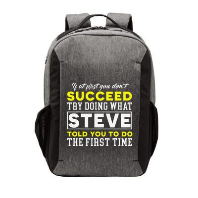Personalized Retro 70s Style Steve Name Groovy Gifts Vector Backpack