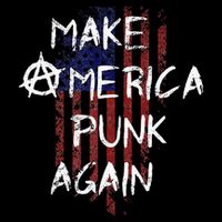 Punk Rocker 80s Design With Make America Punk Again Flag Tall T-Shirt
