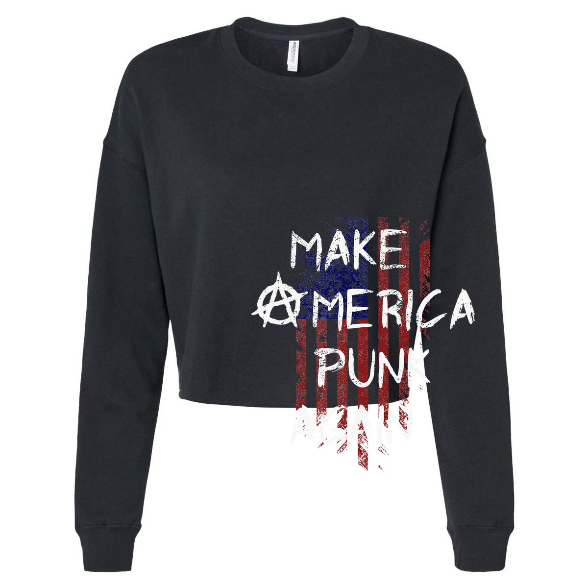 Punk Rocker 80s Design With Make America Punk Again Flag 15oz Campfire Ceramic Mug