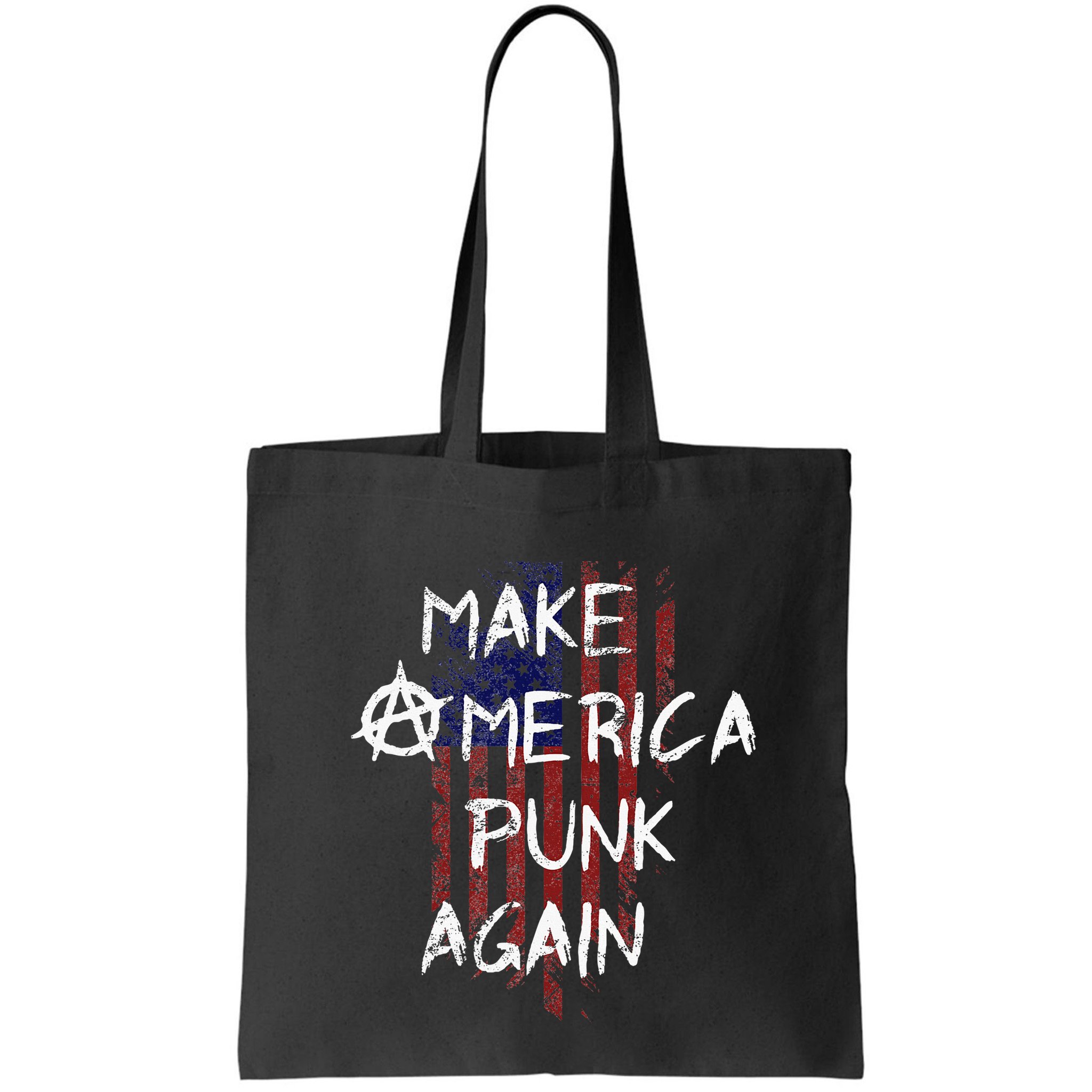 Punk Rocker 80s Design With Make America Punk Again Flag Bag
