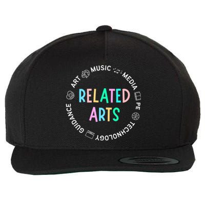 PKES Related Arts Circle Design Wool Snapback Cap