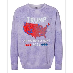 Patriotic Red And Blue Map Usa County Election Map Colorblast Crewneck Sweatshirt