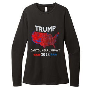 Patriotic Red And Blue Map Usa County Election Map Womens CVC Long Sleeve Shirt