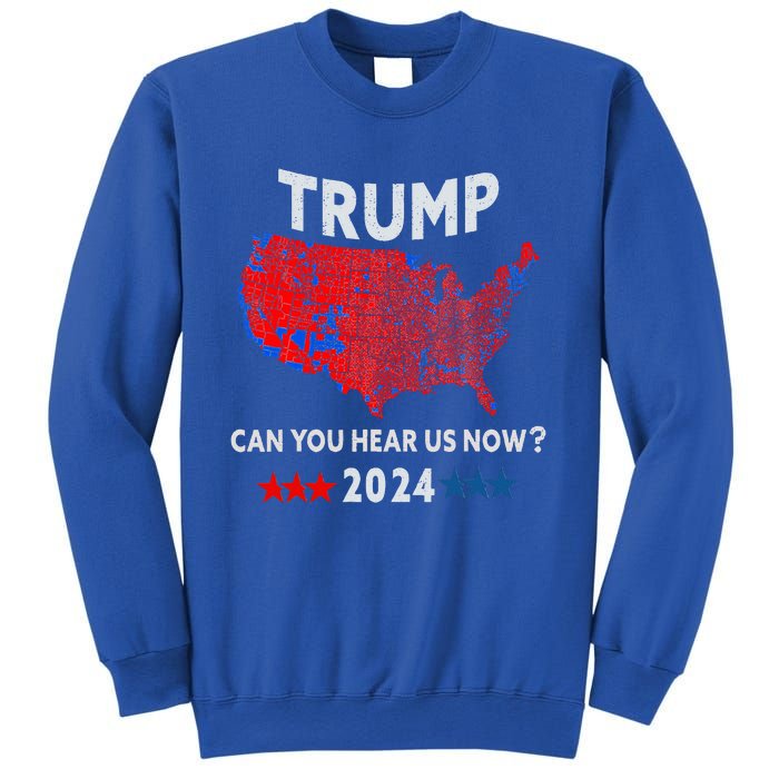 Patriotic Red And Blue Map Usa County Election Map Sweatshirt