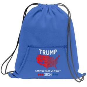 Patriotic Red And Blue Map Usa County Election Map Sweatshirt Cinch Pack Bag