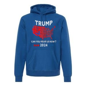 Patriotic Red And Blue Map Usa County Election Map Premium Hoodie