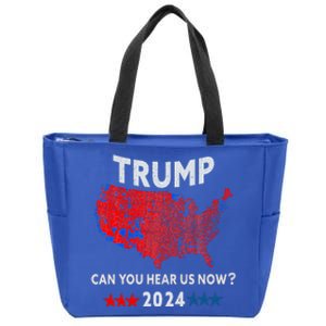 Patriotic Red And Blue Map Usa County Election Map Zip Tote Bag