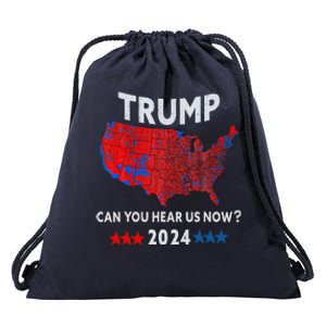 Patriotic Red And Blue Map Usa County Election Map Drawstring Bag