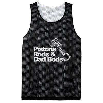 Pistons Rods And Dad Bods Engineer Classic Car Mesh Reversible Basketball Jersey Tank