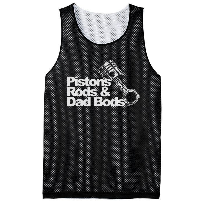 Pistons Rods And Dad Bods Engineer Classic Car Mesh Reversible Basketball Jersey Tank