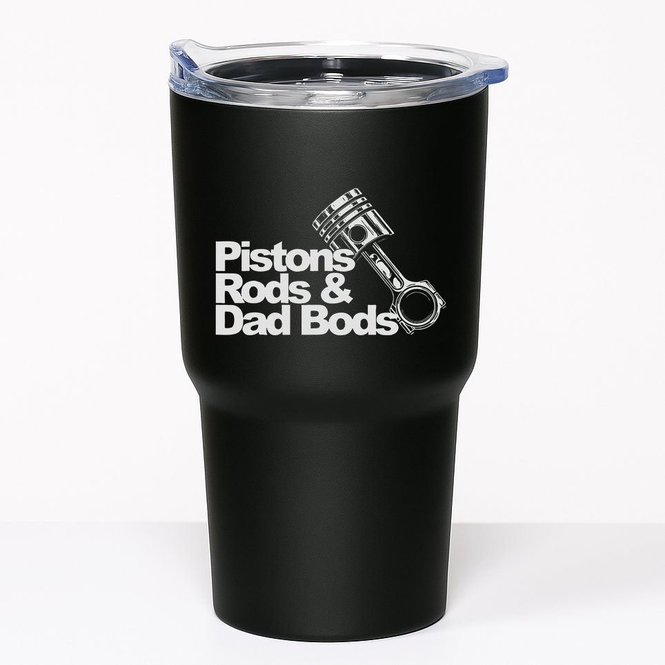 Pistons Rods And Dad Bods Engineer Classic Car Tumbler